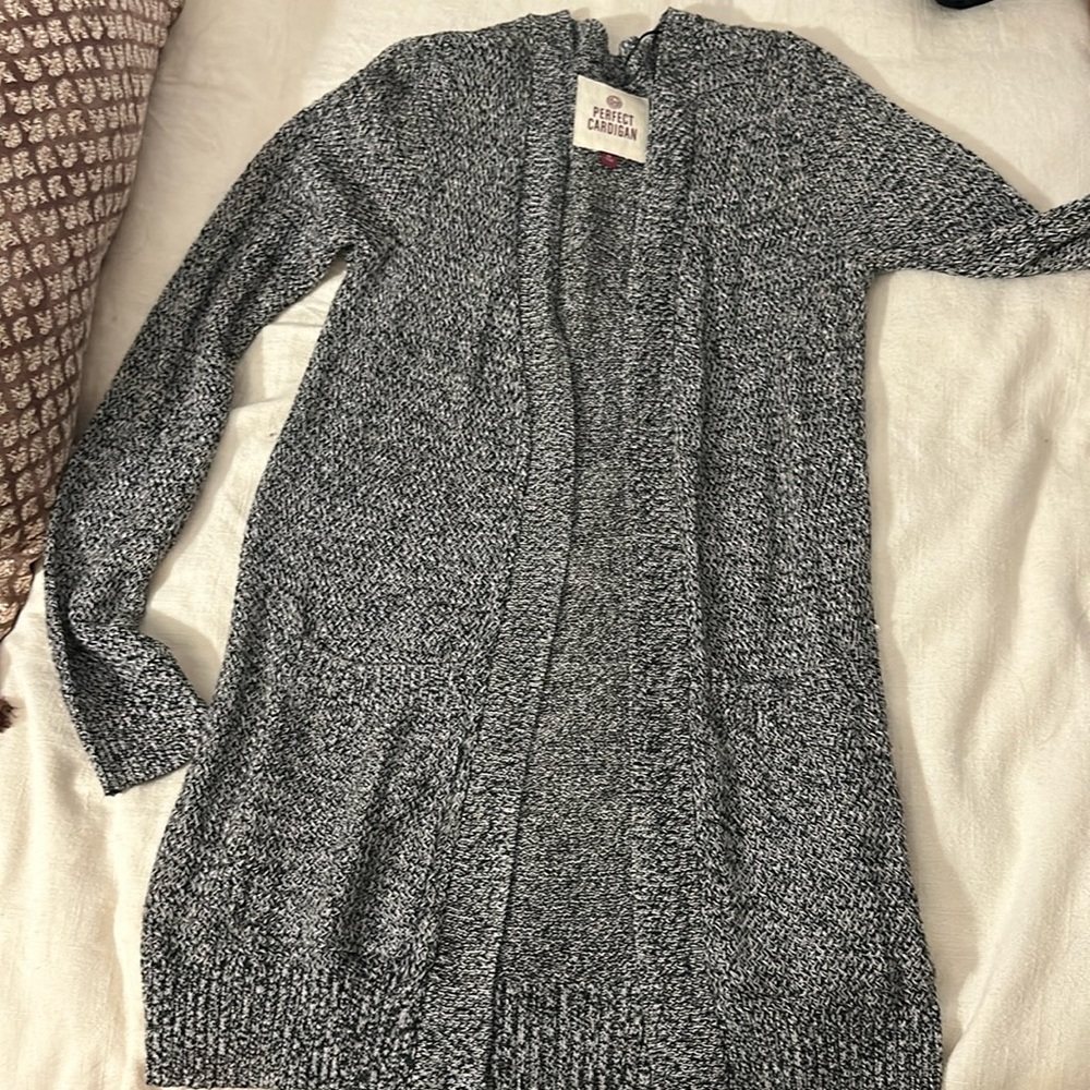 Grey Knit Cardigan